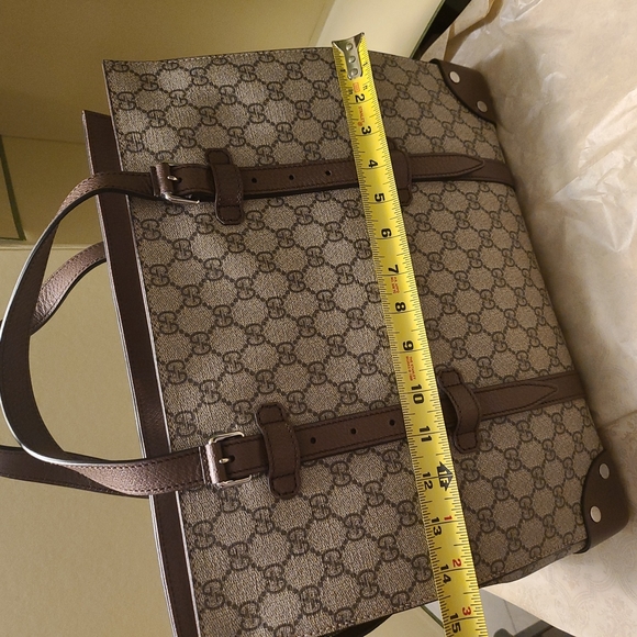 Authentic Gucci GG duffle / tote / travel case - beige - BRAND NEW NEVER USED - Picture 7 of 14